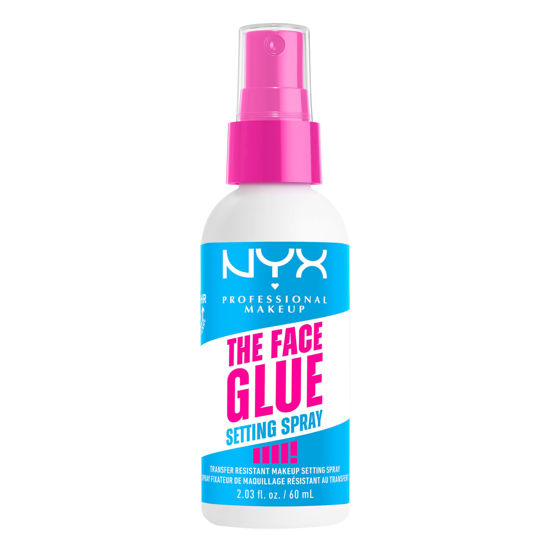 Picture of NYX PROFESSIONAL MAKEUP The Face Glue Setting Spray, Transfer-Resistant Waterproof Setting Spray, Up to 24HR Make Up Wear