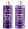 Picture of Natural Riches Purple Shampoo and Conditioner Set Sulfate Free Salon Grade for Silver Blonde Platinum Hair. Removes Yellow & Brass tones. Grey Highlighted Hair 16x2 fl oz