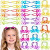 Picture of Expressions 24pc Ponytailers Ponytail Balls Hair Elastics, Flower-Shaped Multicolored Twin Hair Beads Bauble Hair Ties Ponytail Holders, Toddler Hair Accessories, Kids Hair Ties, Value Pack
