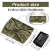 Picture of S&N Remille Wide Boho Headbands for Women Extra Large Turban Headband Hairband Hair Twisted Knot Accessories 3 Pack