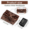 Picture of S&N Remille Wide Boho Headbands for Women Extra Large Turban Headband Hairband Hair Twisted Knot Accessories 3 Pack