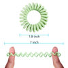 Picture of Teqifu18 Pack Hair Elastics, No Crease Spiral Hair Ties Hair Bands Matte Color Waterproof Phone Cord Hair Scrunchies Hair Coils Accessories for Women Girls