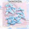 Picture of SAWINDA 20PCS Pink Hair Bows Ribbon Alligator Hair Ribbon Hair Barrettes for Teens Small Claw Clips for Thick Thin Hair,Cute Hair Accessories for Women Girls (Blue)