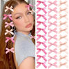Picture of SAWINDA 30PCS Pink Champagne Hair Clips Satin Material Hair Bows with Alligator Clips - Hair Accessories for Women, Girls, Teens, and Toddlers - 30 Pieces in Package