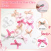 Picture of SAWINDA 30PCS Pink Champagne Hair Clips Satin Material Hair Bows with Alligator Clips - Hair Accessories for Women, Girls, Teens, and Toddlers - 30 Pieces in Package