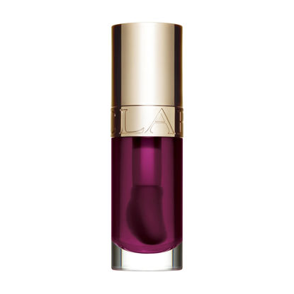 Picture of Clarins Lip Comfort Oil | Soothes, Comforts, Hydrates and Protects Lips | Sheer, High Shine Finish | Visibly Plumps | 93% Natural Ingredients | Organic Sweetbriar Rose Oil, Rich in Omega-6 and Omega-3