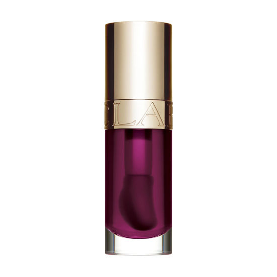 Picture of Clarins Lip Comfort Oil | Soothes, Comforts, Hydrates and Protects Lips | Sheer, High Shine Finish | Visibly Plumps | 93% Natural Ingredients | Organic Sweetbriar Rose Oil, Rich in Omega-6 and Omega-3