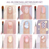 Picture of GAOY 8 Pcs Nail Brushes for Nail Art, Nail Design Tools for Nail Detail Painting, French Liner and Dotting Pens for Nail DIY