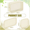 Picture of Weewooday 4 Pcs Mesh Makeup Bag Mesh Cosmetic Bag Travel Toiletry Bag Pouch with Zipper Mini Portable Makeup Cosmetic Travel Toiletry Purse Bag for Daily Accessories (Beige,Small, Large, Medium)