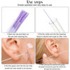 Picture of 360 Pieces Ear Hole Floss Earrings Hole Cleaner Disposable Piercing Aftercare Cleaner Earrings Piercing Cleaning Line Ear Piercing Care Cleaning Tool for Women Men (Pink, Purple, Yellow)