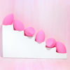 Picture of AOA Studio Collection Makeup Sponge Set Makeup Blender Latex Free and High-definition Super Soft Set of 6 Makeup Blender For Powder Cream and Liquid, Beauty Cosmetic Beveled Shape (Pink)