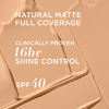 Picture of IT Cosmetics CC+ Cream Natural Matte Foundation with SPF 40 - Shine-Reducing & Long-Wear Full Coverage Foundation For Oily Skin - With Hyaluronic Acid - Non-Comedogenic, Medium - 1.08 fl oz