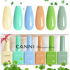 Picture of CANNI 6Pcs 9ml Pastel Gel Nail Polish Set- Yellow Green Blue Gel Polish Kit Candy Colors DIY at Home Salon Christmas New Year's Gifts for Girls