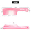 Picture of BEAYUNG 2PCS Large Wide Tooth Comb, Shower Combs, Hair comb for wet curly hair, Durable Hair Brush for Best Styling and Professional Hair Care(2Pink)
