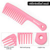 Picture of BEAYUNG 2PCS Large Wide Tooth Comb, Shower Combs, Hair comb for wet curly hair, Durable Hair Brush for Best Styling and Professional Hair Care(2Pink)