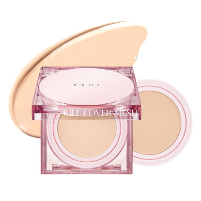 Picture of CLIO Kill Cover Mesh Glow Cushion Foundation ([Refill Included] 15g*2, 23N GINGER), Glass Skin, Long-Lasting, Lightweight, Buildable Coverage, Glowy Skin Makeup, Valentine Day Gifts