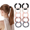Picture of Hair Ties Silk Satin Scrunchies - Small Mini Thin Elestics Ponytail Holder Hair Bands Skinny Scrunchy For Thick Curl Hair No Crease Hair Ties Soft Accessories No Hurt Your Hair for Women and Girls (Basic color)