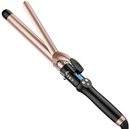 Picture of 1 Inch Extra Long Barrel Curling Iron, Ceramic Tourmaline Curling Wand Professional Dual Voltage