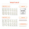 Picture of Heyhae Semi Cured Gel Nail Strips | Sun Cured Gel Nail Wraps No LED Lamp Needed Easy Apply & Remove | Includes 28 Strips, 1 Prep Pad, 1 Nail File & 1 Wooden Stick - Hey, It's Enchanted Glow