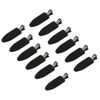 Picture of minihope 12 pieces No Bend Hair Clips, Curl Pin Clips, No Crease Hair Clips for Makeup Application，2022 style, non-slip.Hair won't get caught between plastic attached to metal. (Black)…
