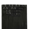 Picture of REECHO Multi-Length 20" 22" 24" Long Straight Synthetic 4 PCS Set Thick Clip in on Hair Extensions Natural Black