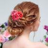 Picture of BBTO 21 Pieces Flower Hair Clip Rose Hair Clips Hair Barrettes for Women Flower Hair Accessories Boho Bride Claw Clip Hairpin Brooch Pin Headpiece for Girls Wedding (Red Series)