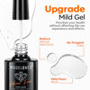 Picture of modelones Gel Top Coat, Hema-Free No Wipe Top Coat Gel Nail Polish Gentle Formula Prevents Chipping Long Lasting for Gel Polish Nails Protect Soak Off Home Salon Manicure U V/LED Needed