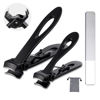 Picture of Nail Clippers for Thick Nails,Fingernail Toenail Clippers,Nail Clipper Set for Adult Men Women (Black)