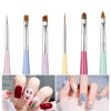 Picture of GEMBITYFUL Nail Art Brushes 6Pcs Painting Nail Brushes Nail Art Liner Brushes and Nail Art Dotting Pens for Salon