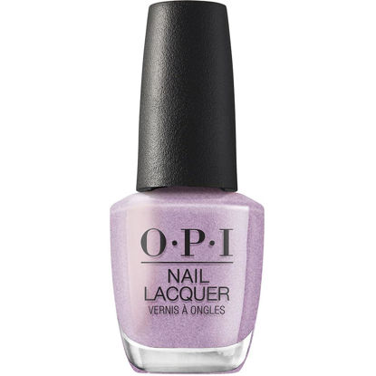 Picture of OPI Nail Lacquer, Cool Sheer & Soft Glitter Finish Purple Nail Polish, Up to 7 Days of Wear, Chip Resistant & Fast Drying, Spring '24, Your Way Collection, Suga Cookie, 0.5 fl oz