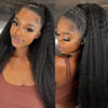 Picture of Kinky Straight Hair 3 Bundles Yaki Straight Bundles Human Hair 18 20 22 inch 100% Unprocessed Brazilian Virgin Hair Weave Kinky Straight Bundles Sew in Kinkystraight Human Hair Bundles