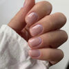 Picture of Nude Press on Nails Short Sqaure Fake Nails Glossy Acrylic Nails Cute Nature False Nails Squoval Glue on Nails Stick on Nails Artificial Nail for Women Nails Decoration 24Pcs