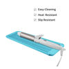 Picture of EIOKIT Silicone Heat Resistant Travel Mat Pouch for Hair Straightener,Crimping Iron,Hair Curling Iron,Hair Curling Wand,Flat Iron,Hair Waving Iron and Hot Hair Styling Tools (Sky Blue) 1 Pack
