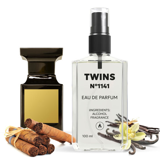 Picture of TWINS Impression of Tobacco. Vanille | Unisex Perfume for Women and Men Eau de Parfum | No.1141 | 3.4 Fl Oz / 100 ml