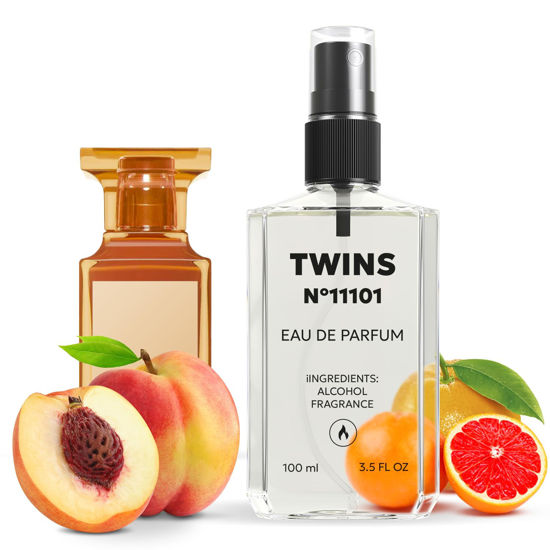 Picture of TWINS Impression of Bitter Peach | Unisex Perfume for Women and Men Eau de Parfum | No.11101 | 3.4 Fl Oz / 100 ml