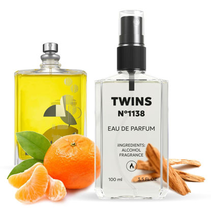 Picture of TWINS Impression of Mol. 01+Mandarin | Unisex Perfume for Women and Men Eau de Parfum | No.1138 | 3.4 Fl Oz / 100 ml