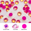 Picture of Novani 3000 Pieces Flatback Rhinestones Glass Round Gems F-Rose Crystals for Nail Art DIY Crafts Clothes Shoes,SS20,4.6-4.8mm