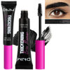 Picture of Tinted Thickening Brow Mascara,Brow Fast Sculpt,Waterproof, Transfer-proof, Brush to Fill in Eyebrows and Cover Gray Hairs - Cruelty Free - Light Medium Brown (2pcs 08 Black)