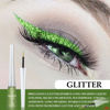 Picture of evpct 2Pcs Dark Light Emerald Green Glitter Liquid Eyeliner Makeup Sets Green Glitter Metallic Eye Liner Liquid for Women Shimmery Eyeliner Pencil delineador con glitter de colores para ojos colores