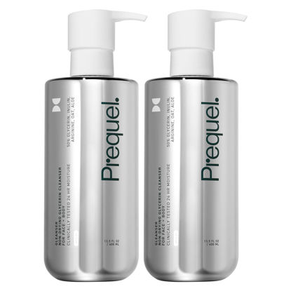 Picture of Prequel Skin - Gleanser Non-Drying Glycerin Cleanser - 2 Pack - Moisturizing Face Wash - Unscented - 13.5 Fl Oz
