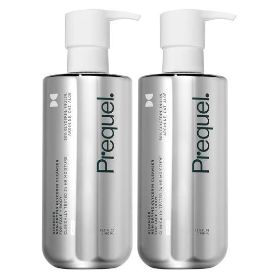 Picture of Prequel Skin - Gleanser Non-Drying Glycerin Cleanser - 2 Pack - Moisturizing Face Wash - Unscented - 13.5 Fl Oz
