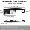 Picture of 4PCS Large Wide Tooth Comb Detangling Comb with Hook for Wet Curly or Dry Hair in All Types, Premium Styling Shower Combs Set with Handgrip, Women Detangler Hair Brush for Detangling Wigs Curls