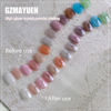 Picture of GZMAYUEN White Pearl Chrome Nail Powder, Summer Mirror Effect Chrome Powder for Gel Nails, Iridescent Pearlescent Glitter Nail Pigment Powder for Nail Art Decorations