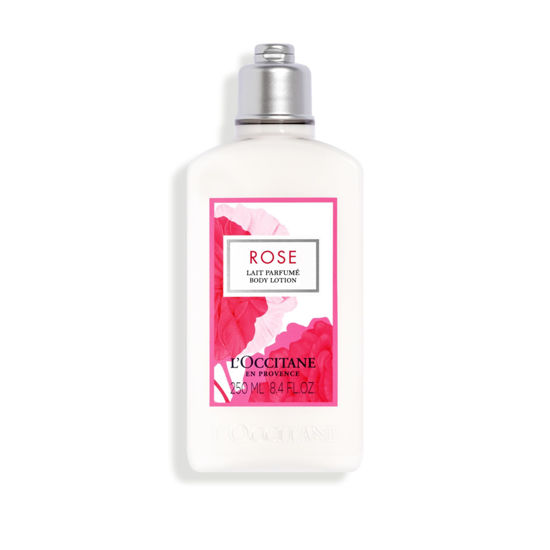 Picture of L'Occitane L'Occitane Rose Body Lotion: Moisturizing, Romantic Rose Fragrance, With Shea Butter, Softening, Made in France