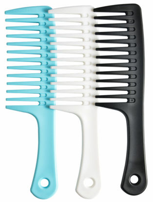 Picture of Wide Tooth Detangling Comb, Durable Styling Brush for Curly, Long and Wet Hair Types - Professional Hair Care