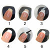 Picture of BlingKingdom 576pcs 12 Sheets French Nail Self-Adhesive Stickers Stencils Manicure Nail Tips Smile Line Guide for Women Girls - Moon Shape Design