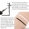 Picture of evpct 2Pcs White Black Liquid Eyeliner Set Waterproof White Eye Liners for Women Eyes Wing Eyeliner Stamps Shapes Colored Eyeliner delineador de ojos a prueba de agua contra el agua blanco para ojos
