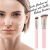 Picture of Makeup Brushes Dpolla Pro Foundation Brush and Flawless Concealer Brush Perfect for Any Look Premium Luxe Hair Contour Brush Perfect for Blending Liquid,Buffing,Cream,Sculpting,Mineral Makeup(Pink)