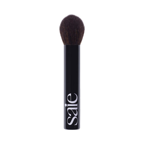 Picture of Saie The Fluffy Brush - Soft, Multi-Use Pressed + Loose Powder Brush - Fluffy Makeup Brush with Tapered Tip for Precise Application - Vegan, Cruelty-Free (1 Count)