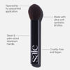 Picture of Saie The Fluffy Brush - Soft, Multi-Use Pressed + Loose Powder Brush - Fluffy Makeup Brush with Tapered Tip for Precise Application - Vegan, Cruelty-Free (1 Count)
